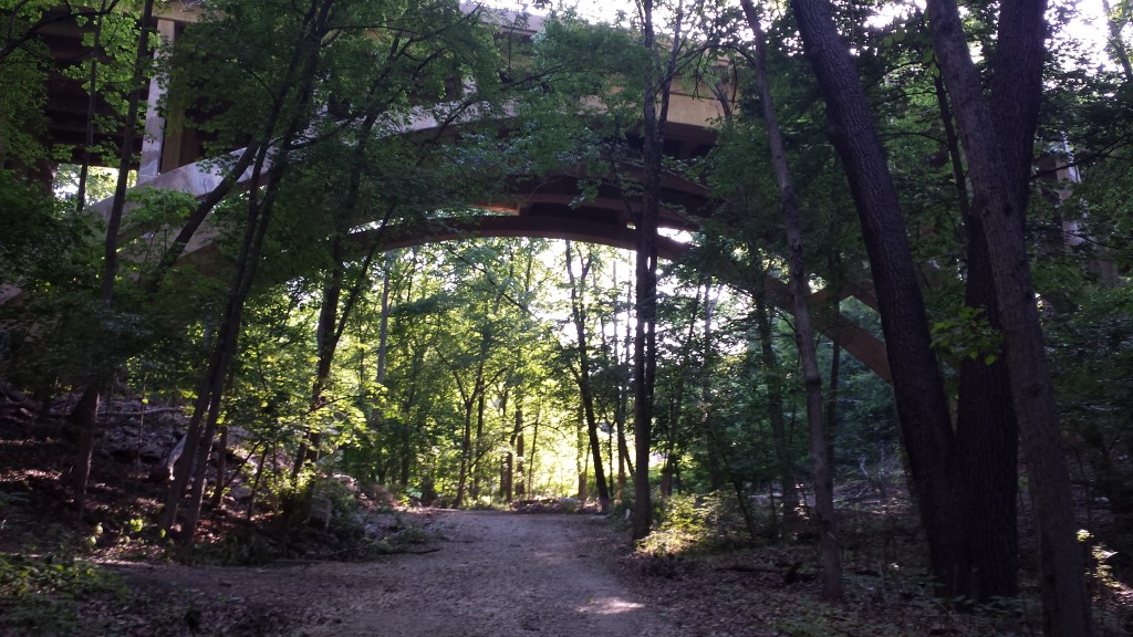 An overpass in Wissahickon Valley