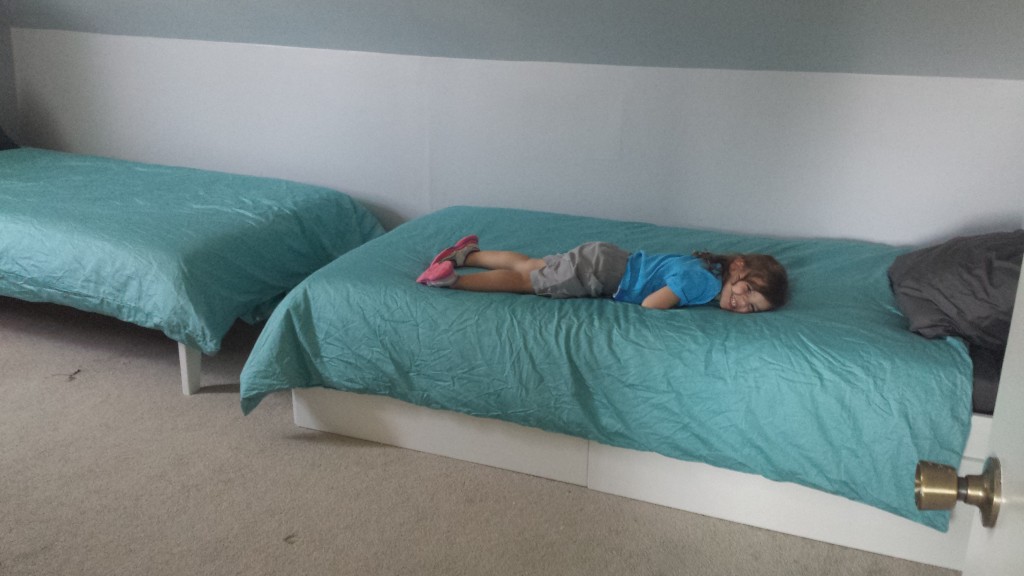 Two twin not-ikea beds