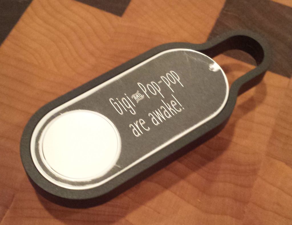 Amazon Dash button with custom label